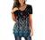 BeadChica Women's Tunic Tops For Leggings Short Sleeve Shirts Botton Up Casual Ruched Blouses Clothes