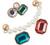 Crocs Jibbitz 5-Pack Gold Shoe Charms | Jibbitz for Crocs