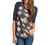 CEASIKERY Women's Blouse Short Sleeve Floral Print T-Shirt Comfy Casual Tops for Women 010
