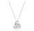 Amazon Collection Sterling Silver Diamond Accent Knot Pendant Necklace , 18"