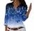 Women V Neck Button Down Shirts Fashion Animal Printed Long Sleeve Collared Blouse Loose Pockets Vacation T-Shirt Tops