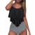 Women Swimsuit Women 2 Piece Split Swimsuit Ruffle Vest High Waist Tummy Bikinishort Floral Swimsuit Bikini Set