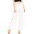 Ambiance Apparel Women's Juniors Wide Leg Spring Linen Pants