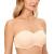 DELIMIRA Women's Jacquard Bandeau Underwire Minimizer Strapless Bra for Large Bust
