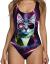 uideazone Women Sexy High Cut One Piece Swimsuit Funny Bathing Suit Monokini Swimwear