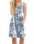 AUSELILY Women's Sleeveless Pleated Tank Empire Waist Casual Dress with Pockets Knee Length