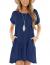 Minclouse Women's Short Sleeve Flowy Swing T Shirt Dress Baby Doll Cute Casual Pockets Dresses