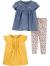Simple Joys by Carter's Toddler and Baby Girls' 3-Piece Playwear Set