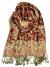 Plum Feathers Tapestry Ethnic Paisley Pattern Pashmina Scarf