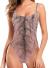 RAISEVERN Women's One Piece Funny Swimsuits Adjustable 3D Print Bathing Suit Graphic Swimwear