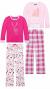 Eddie Bauer Youth Girl's 4 Piece PJ Sleep Set