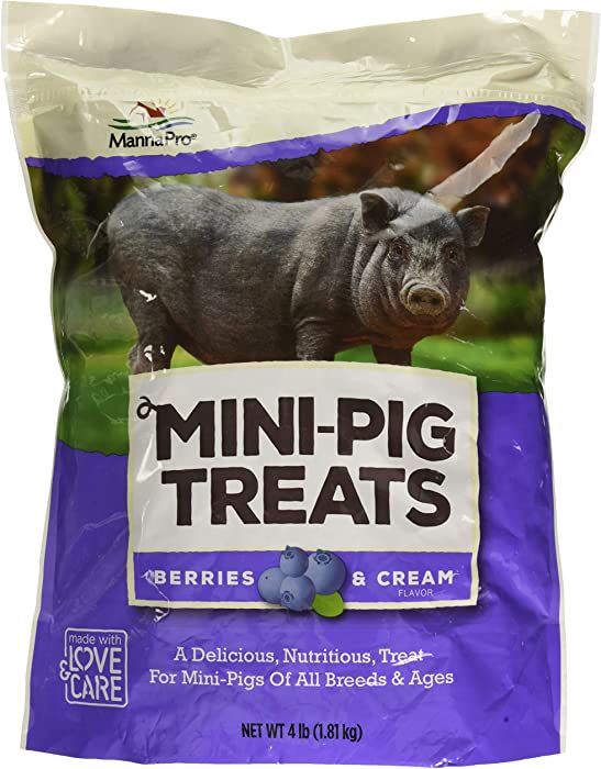 Manna Pro Mini-Pig Treats | Berries & Cream Flavor | 4 lb