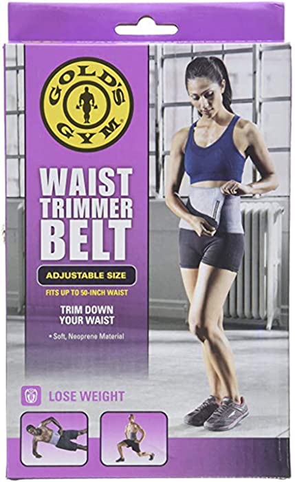 Gold's Gym Waist Trimmer Belt - Adjustable Size fits up to 50 inch Waist Trims.