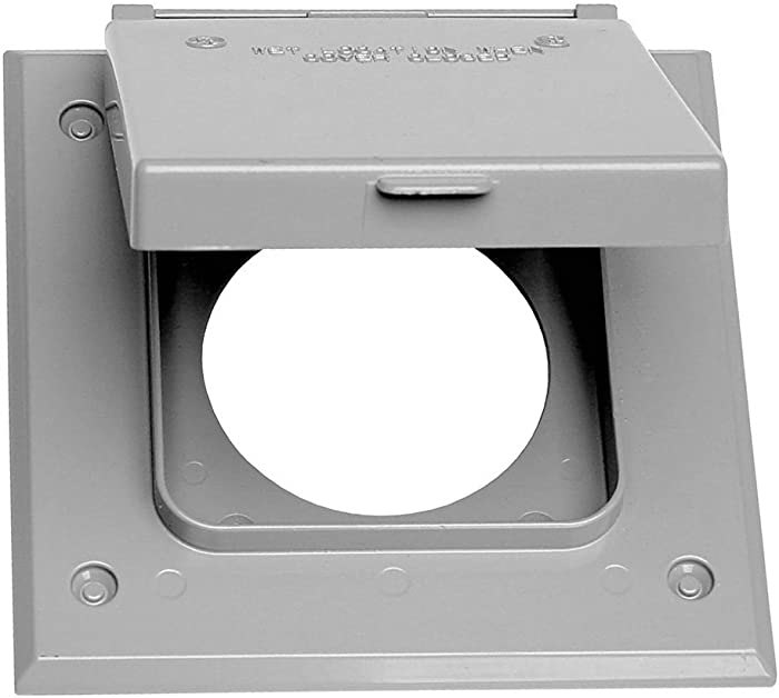 Sigma Electric, Gray 14321 2-Gang 20-50 Amp Outlet Cover