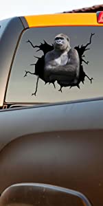 Gorilla Decals Trucks Gorilla Wall Sticker Clean Trucks Sticker For Mens Magnets Garage Sticers