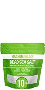 magnesium bath flakes dead sea salt bath soak
