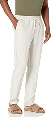 Nautica Men's Classic Fit Drawstring Linen Pant