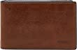 Fossil Men's Leather Slim Minimalist Money Clip Bifold Front Pocket Wallet