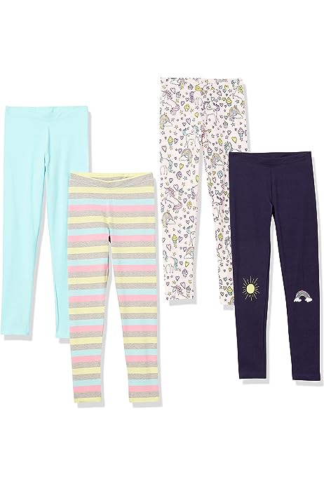 Girls and Toddlers' Leggings (Previously Spotted Zebra), Multipacks