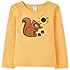 Gymboree Girls and Toddler Embroidered Graphic Long Sleeve T-Shirts, Harvest Squirrel, 8