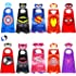 Superhero Capes and Masks Double Side Capes Superhero Dress up Costumes Halloween Cosplay Birthday Party for Kids Gifts