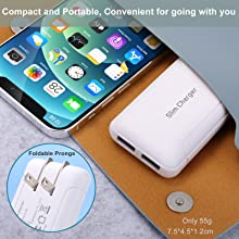 slim usb wall charger