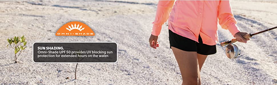 Summer long sleeve shirt with UV UVA and UVB sun protection - Omni-Shade