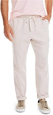 Nautica Men's Classic Fit Drawstring Linen Pant
