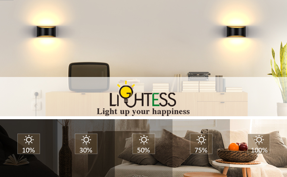 Dimmable wall sconce