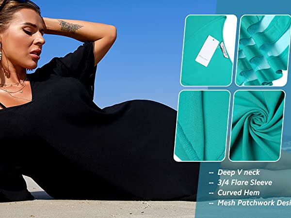 black beach cover up