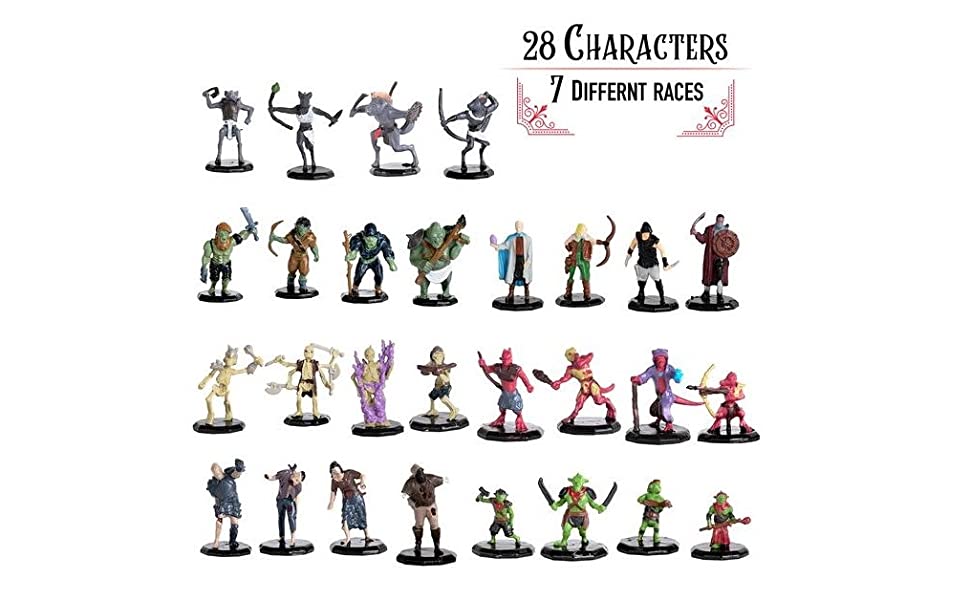 monster mini figures painted role playing game dungeons and dragons