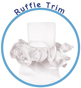 jefferies socks girls socks ruffle trim