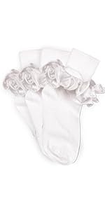 Jefferies Socks Big Girls'' Misty Ruffled Socks 3 Pack
