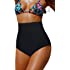 Upopby Women's High Waisted Swimsuit Bikini Bottoms Tummy Control Tankini Bottoms Swim Shorts Plus Size