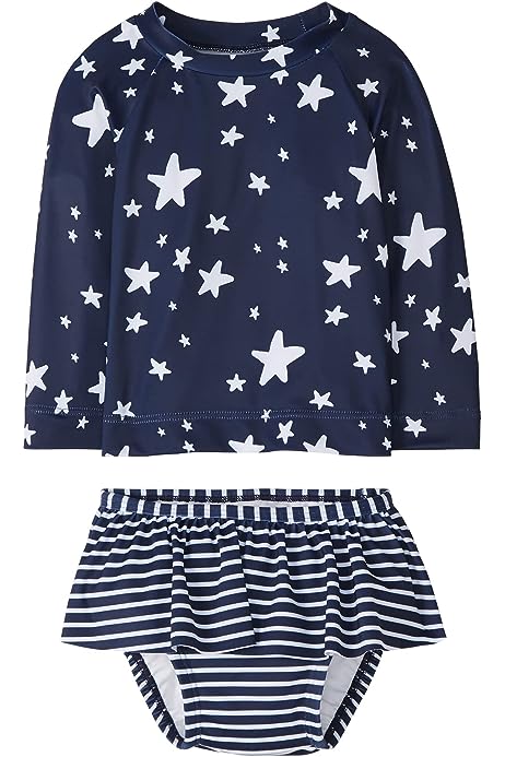 Girls' 2-Piece Rashguard Suit