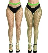 EVERSWE High Waist Fishnet Tights Thigh High Stockings Suspender Pantyhose