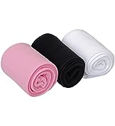 EVERSWE 3 Pairs Pack Girls Microfiber Tights Multiple Colors