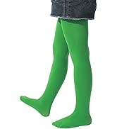 EVERSWE Girls Tights, Semi Opaque Footed Tights, Microfiber Tights