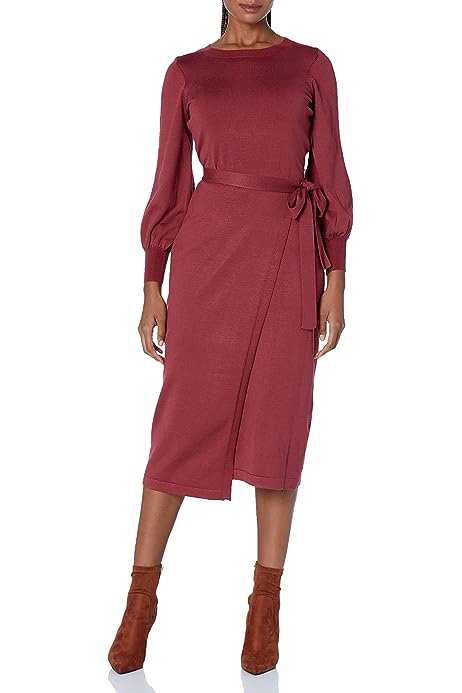 Women's Taylor Solid Midi Sweater Dress