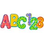 Nuby Bath Tub Alphabet Set, Assorted, 36 Piece