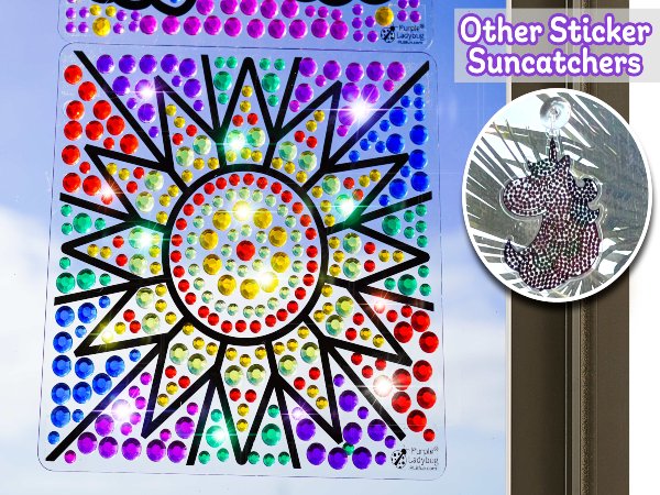suncatcher kits for kids sun catcher kids craft suncatcher paint sun catcher sticker window art gem