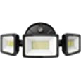 Onforu 55W LED Dusk to Dawn Security Lights, 5500LM Exterior Flood Lights, IP65 Waterproof Outdoor 3 Adjustable Heads Photocell Lights Fixture, 6500K Daylight White Floodlights for Garage, Patio, Yard