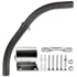LEDMO Mounting Arm for LED Barn Light Adjustable Angle Sturdy Black Aluminum Extension Mounting Pole for Dusk to Dawm Outdoor