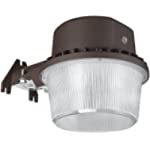 TORCHSTAR LED Barn Light, Dusk to Dawn Area Lights with Photocell, Outdoor Security Flood Lighting, ETL &amp; DLC Listed, Wet Location, 110-277V, Garage, Yard, 5-Year Warranty, 5000K Daylight, Bronze