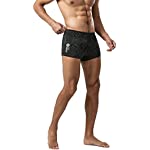 Onvous Riptide Men&#39;s Swim Square Leg Men&#39;s Swim Jammer | Racing &amp; Training Swimsuit (38) Black