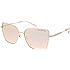 Michael Kors Woman Sunglasses Rose Gold Frame, Rose Gold Mirror Lenses, 57MM