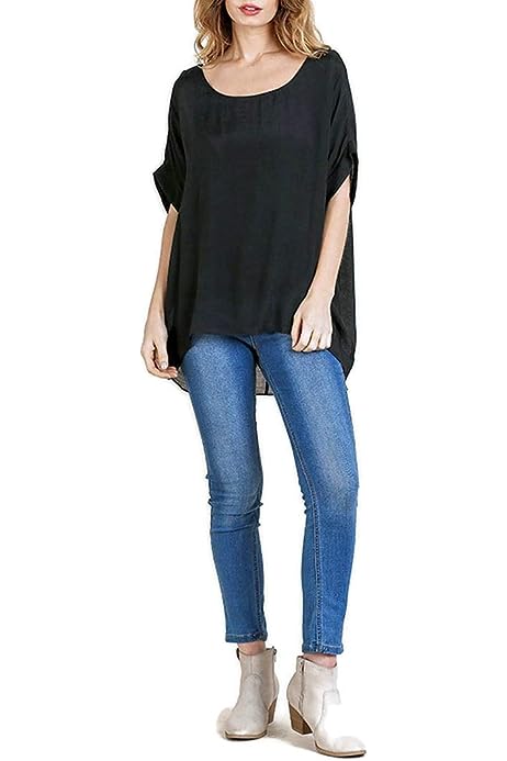 Umgee Women's Short Dolman Sleeve Top