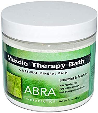 Abra Muscle Therapy Sea Salt Bath, Eucalyptus & Rosemary, 1 Pound