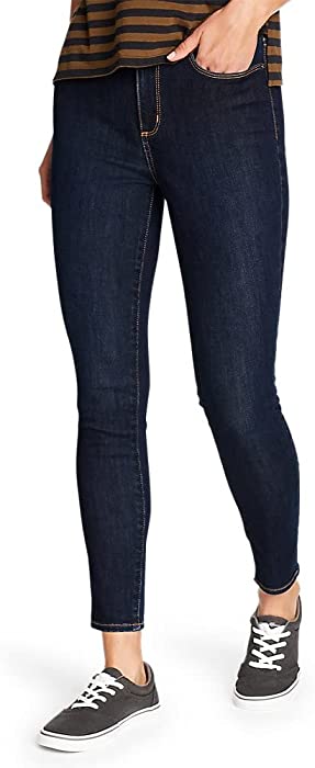 Eddie Bauer Women's Revival High-Rise Skinny Jeans, Aged Blue, 6