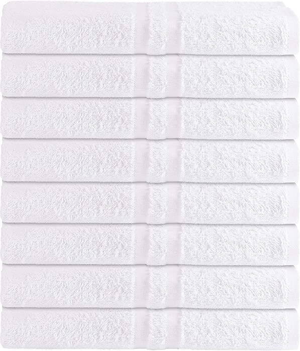 8 Pack Bath Towel 24 x 50 86% Cotton 14% Polyester